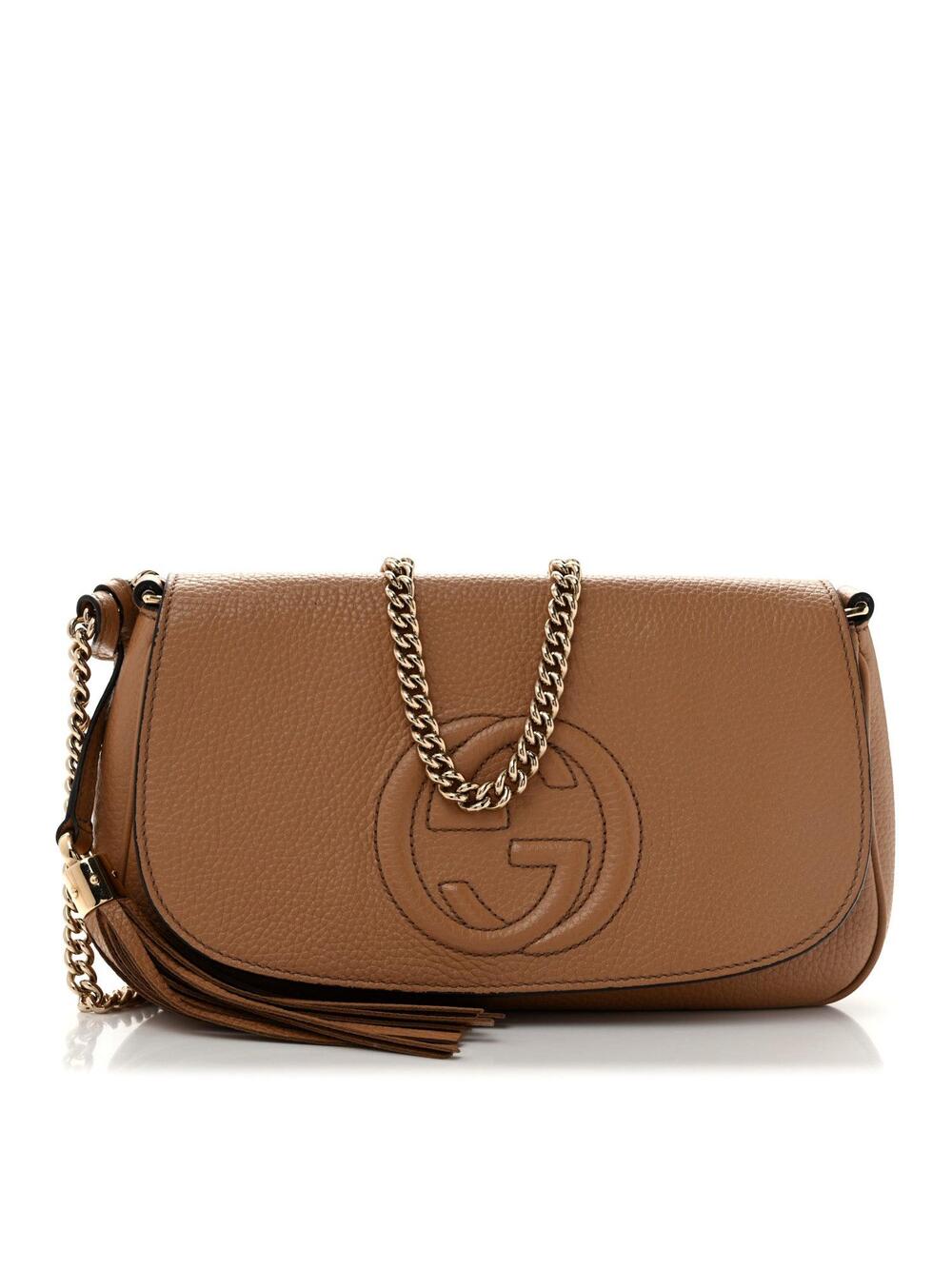 Gucci Pebbled Calfskin Medium Soho Flap #374065G95B